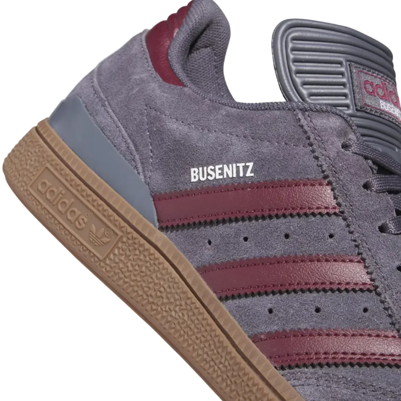 Adidas Busenitz Grey/Maroon/Gum - Image 2
