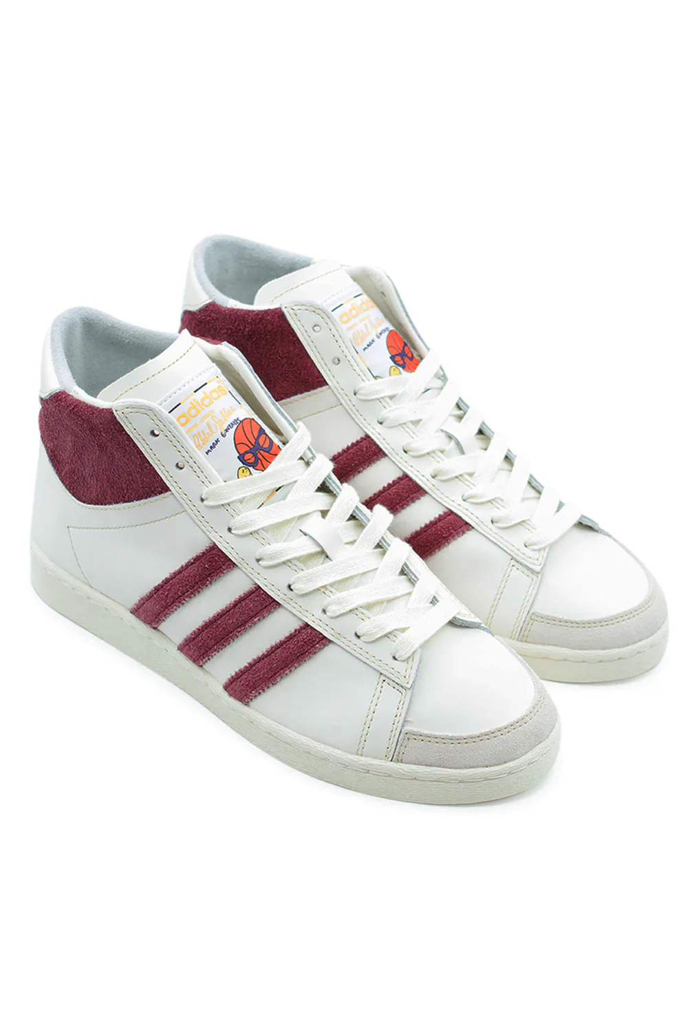 Adidas Jabbar Hi Shoe (Mark Gonzales) Chalk White / Shadow Red / Alumina - Image 2