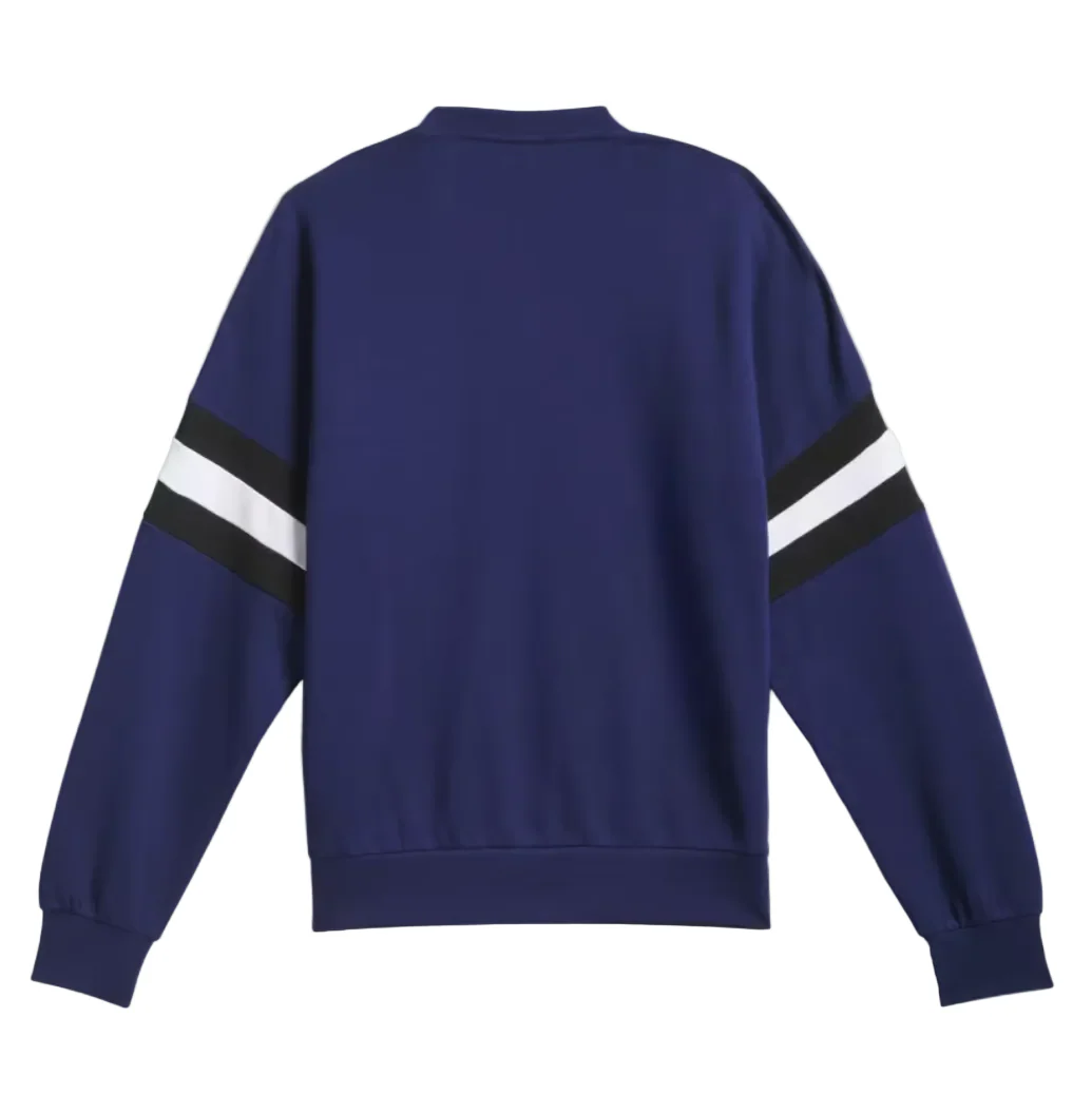 Adidas Skateboarding Vintage Inspired Crewneck Sweatshirt Blue/Black/White - Image 2