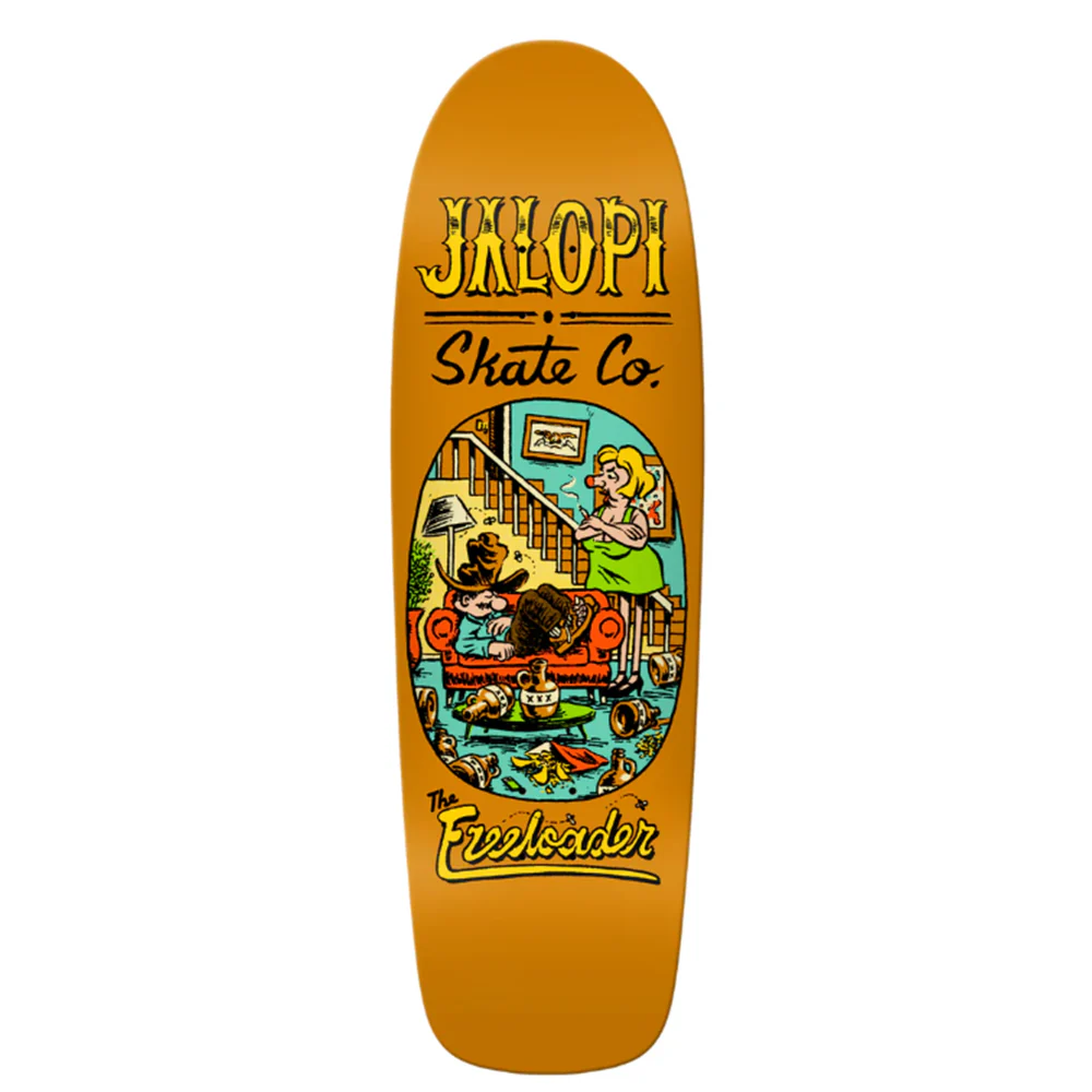 Anti Hero Jalopi Freeloader Skateboard Deck Orange (10.14)