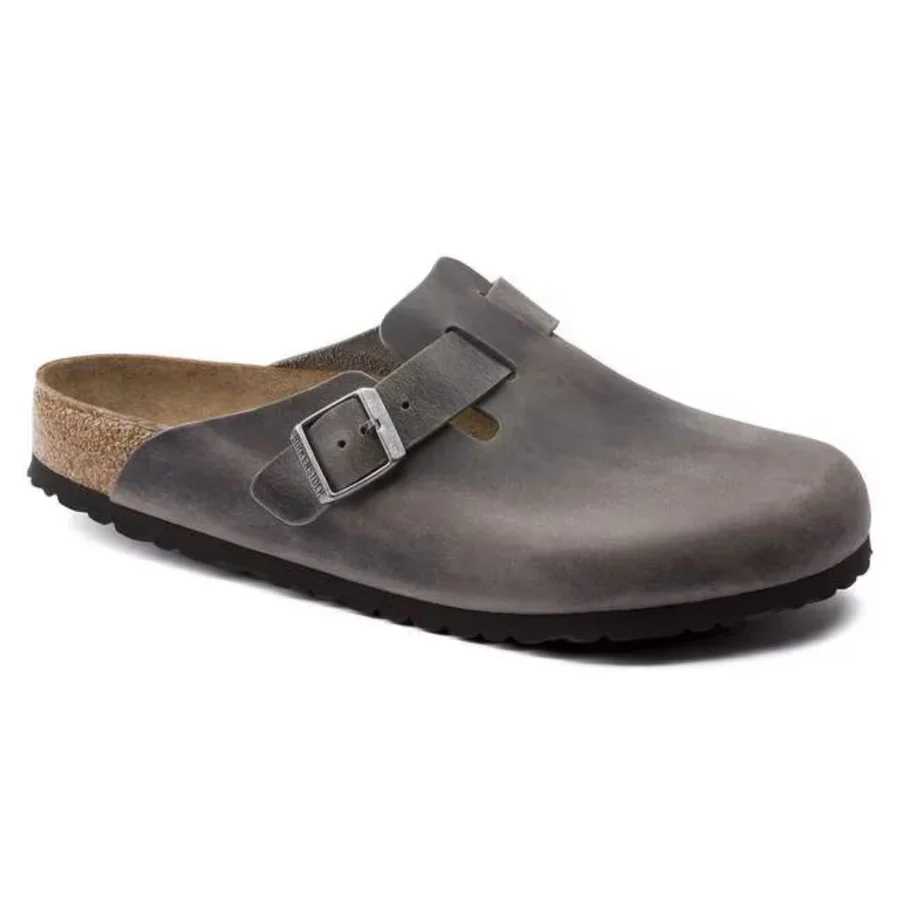 Birkenstock Boston Soft Footbed Oiled Leather (Iron)