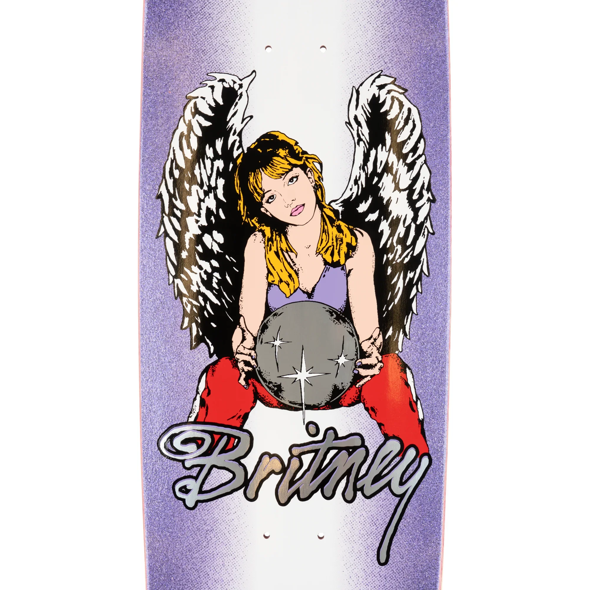 Britney Spears X Welcome Angel on Boline 2.0 Purple/White 9.5" - Image 3