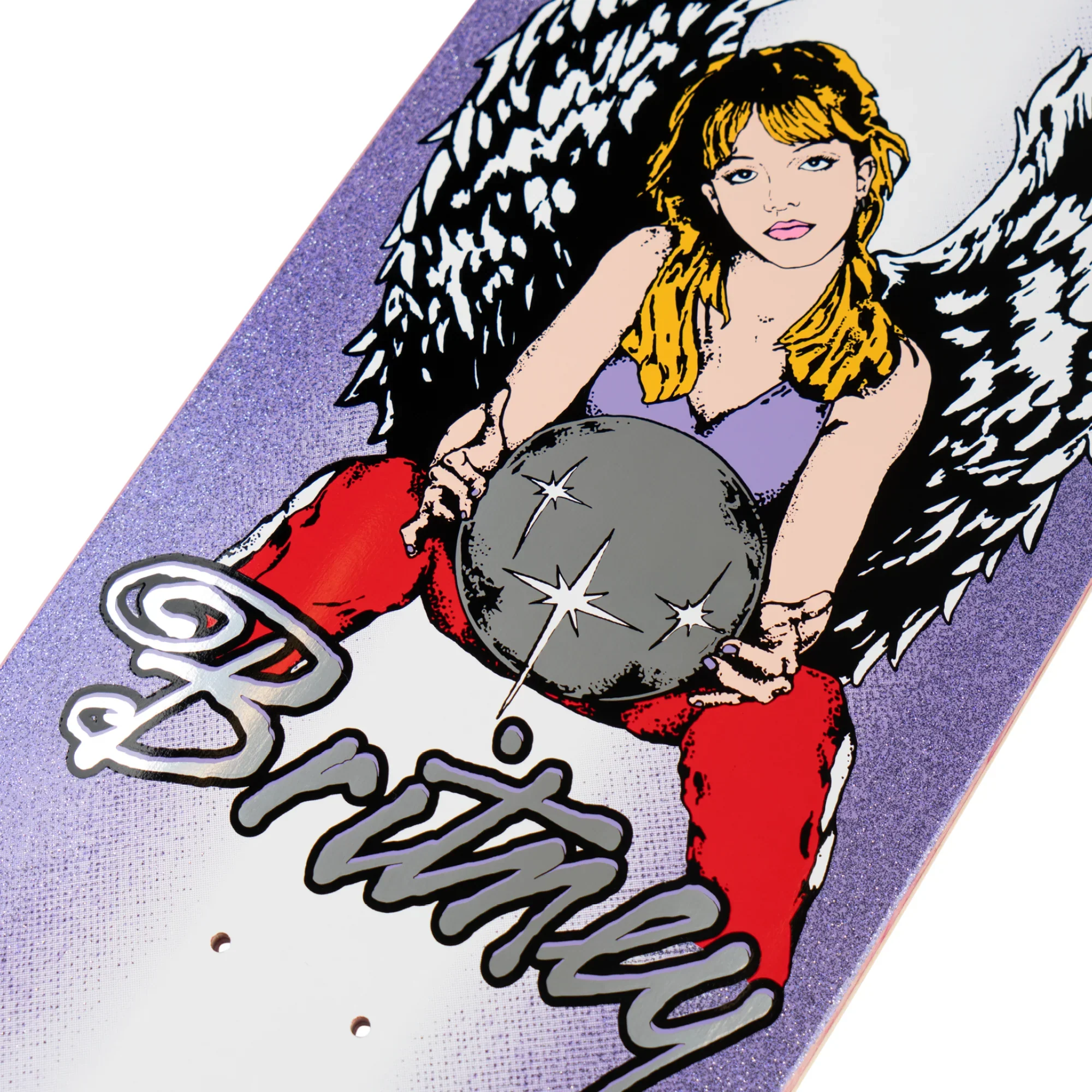 Britney Spears X Welcome Angel on Boline 2.0 Purple/White 9.5" - Image 4