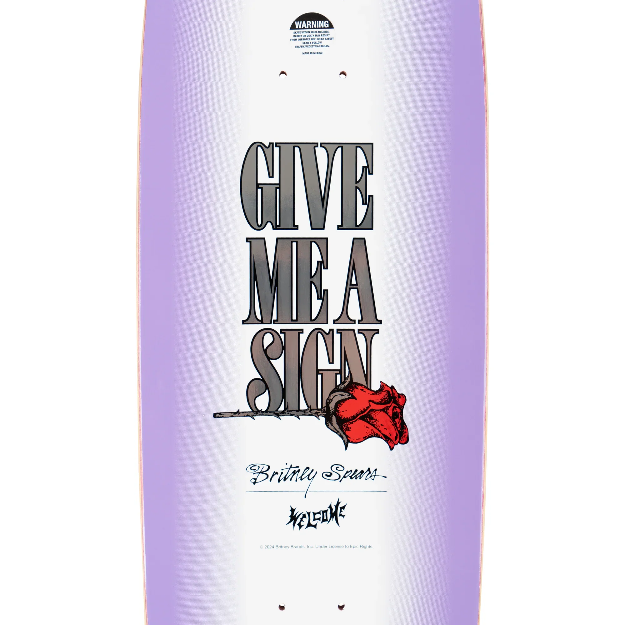 Britney Spears X Welcome Angel on Boline 2.0 Purple/White 9.5" - Image 5