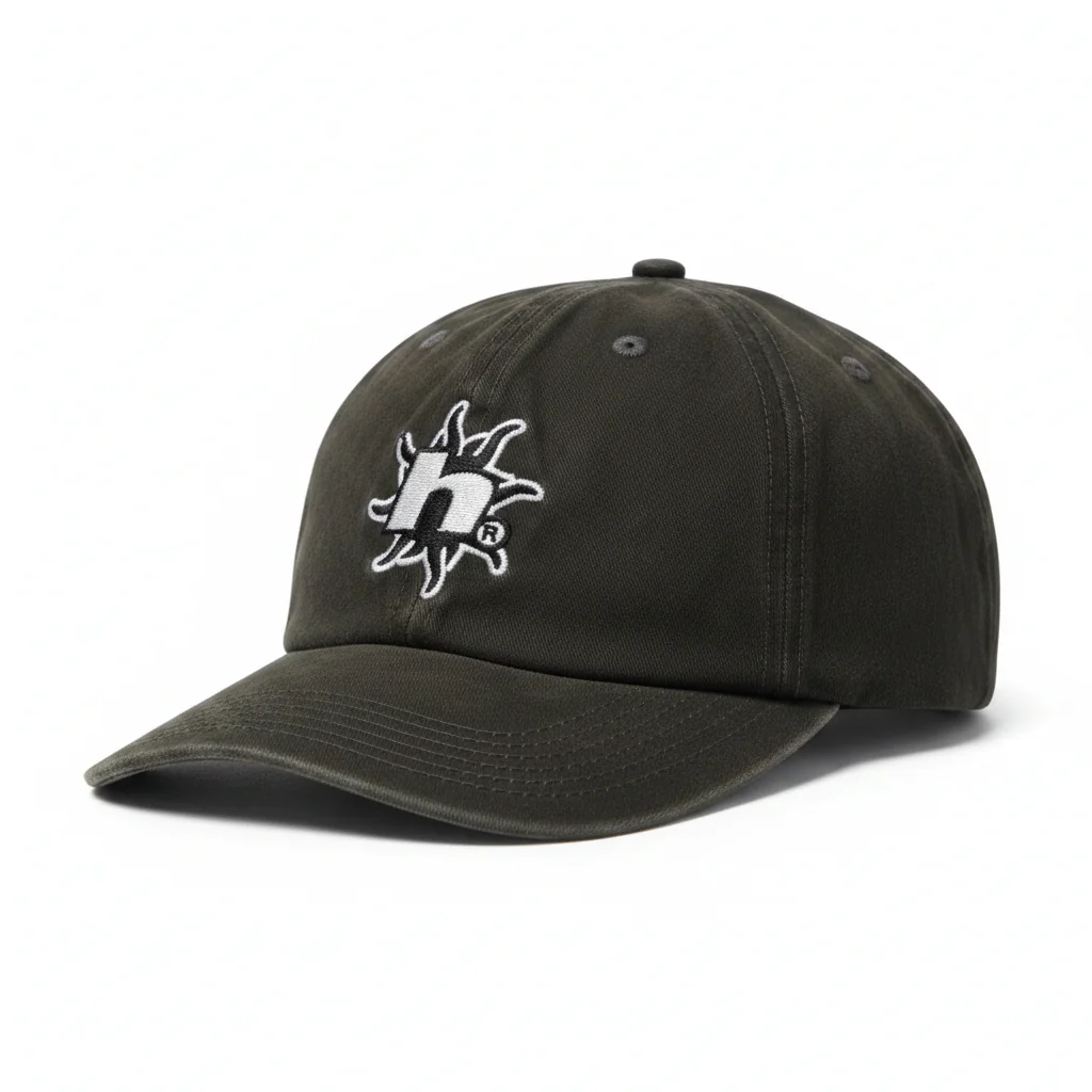 Huf Sol Denim 6 Panel CV Washed Black
