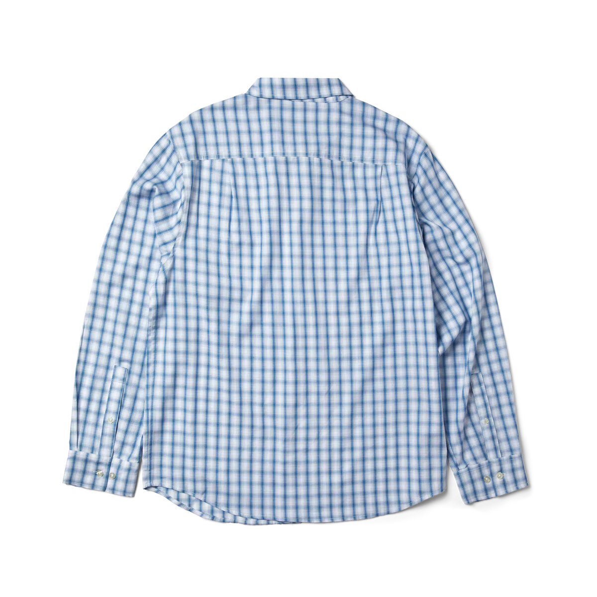 Huf Star Long Sleeve Plaid Shirt (Light Blue) - Image 2