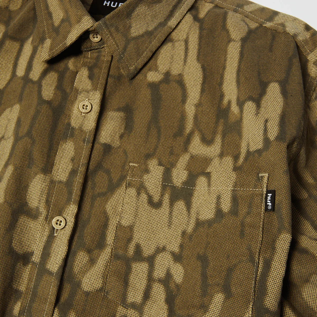 Huf Warped Camo Corduroy Shirt - Image 3