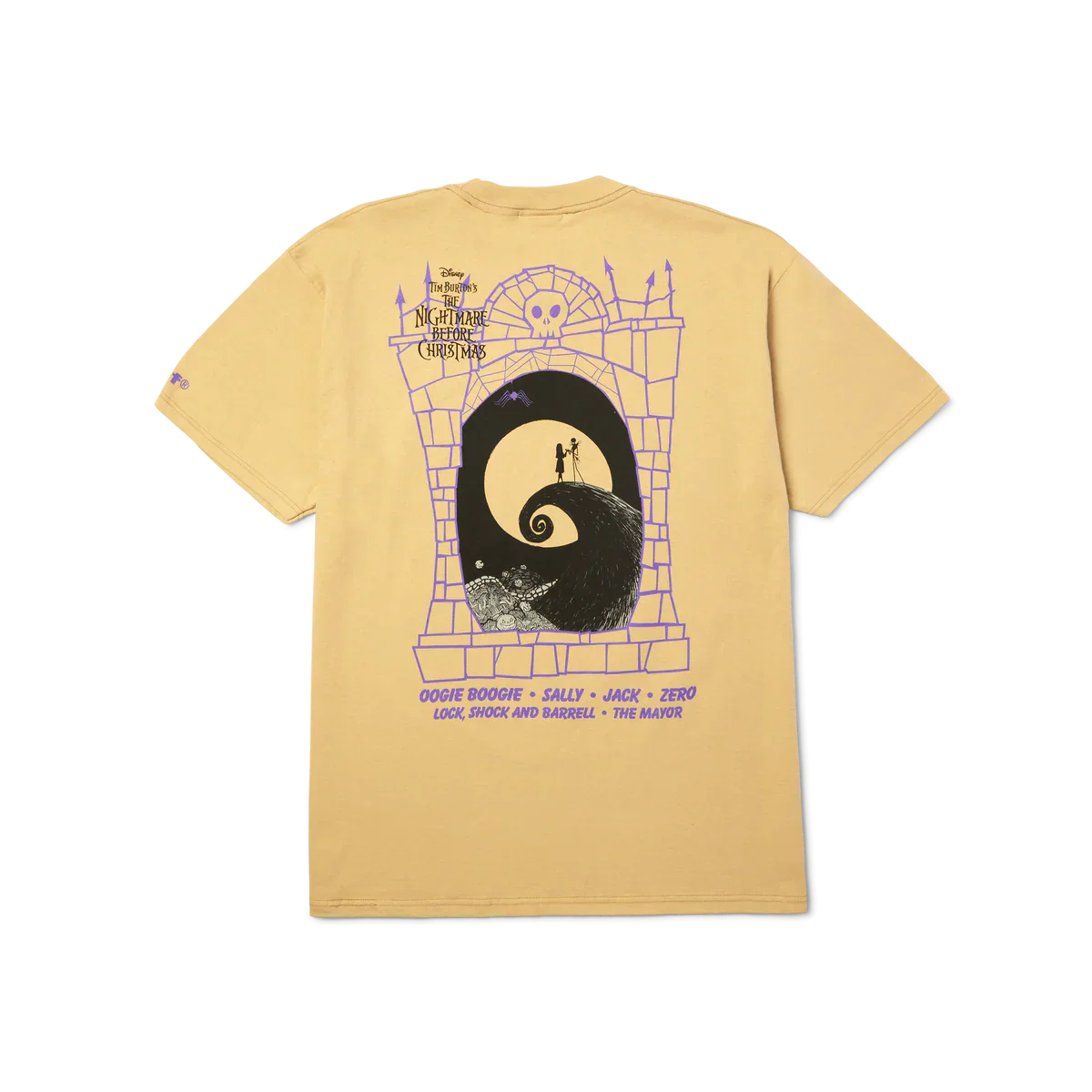 HUF x Nightmare Before Christmas Cast T-Shirt (Cream) - Image 2
