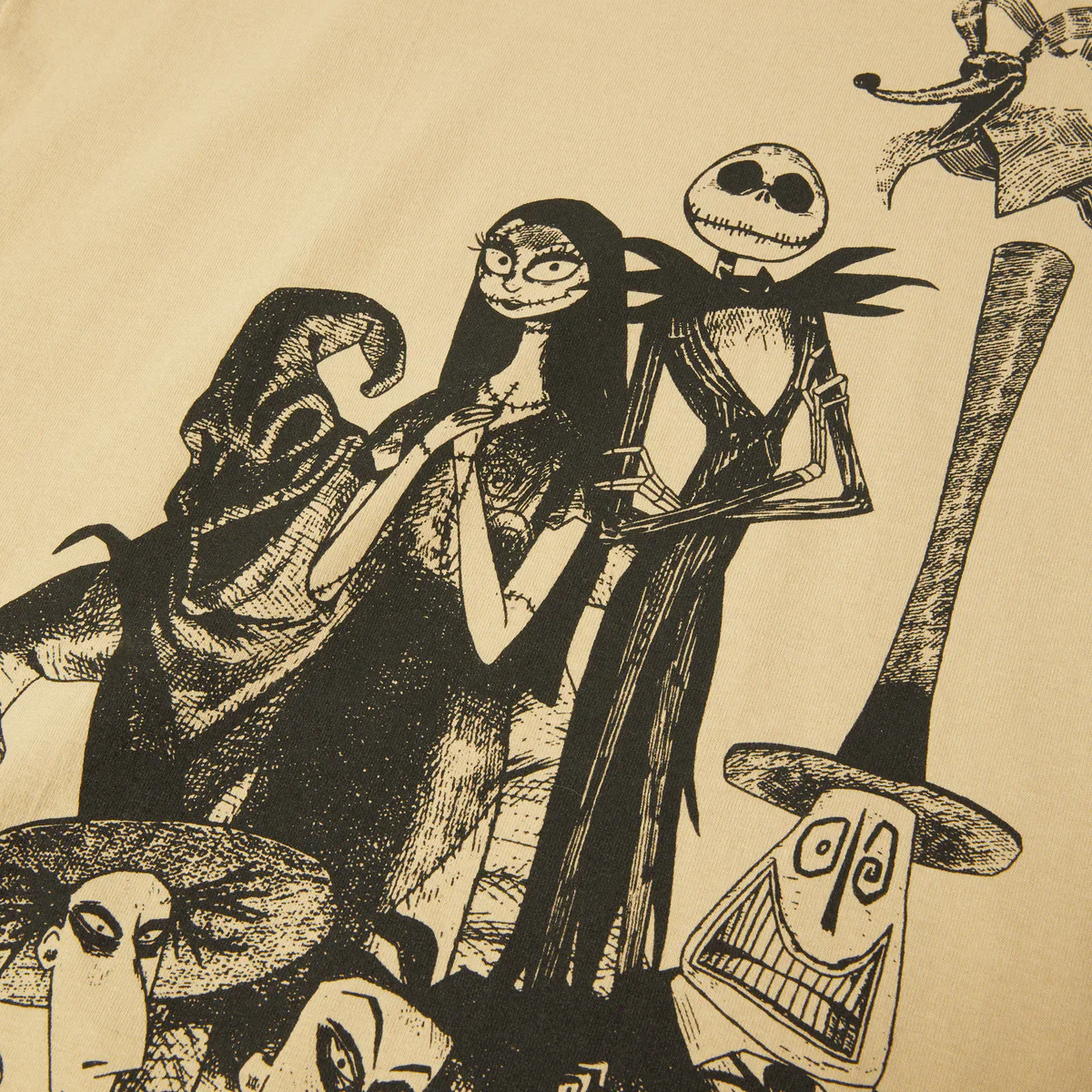 HUF x Nightmare Before Christmas Cast T-Shirt (Cream) - Image 3