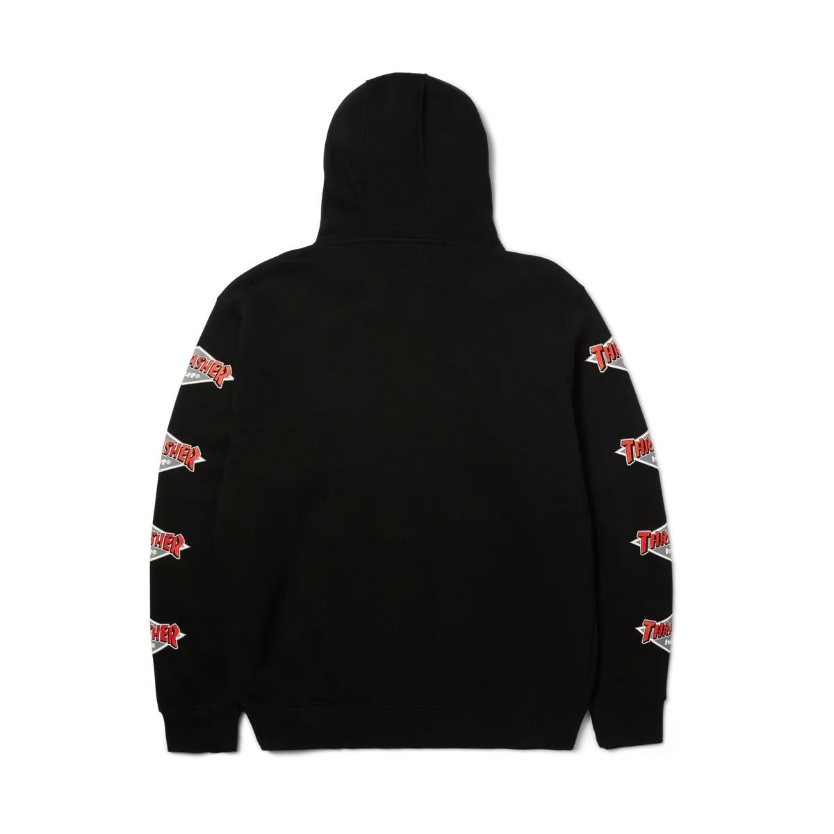 HUF x Thrasher Logo Hoodie Black - Image 2