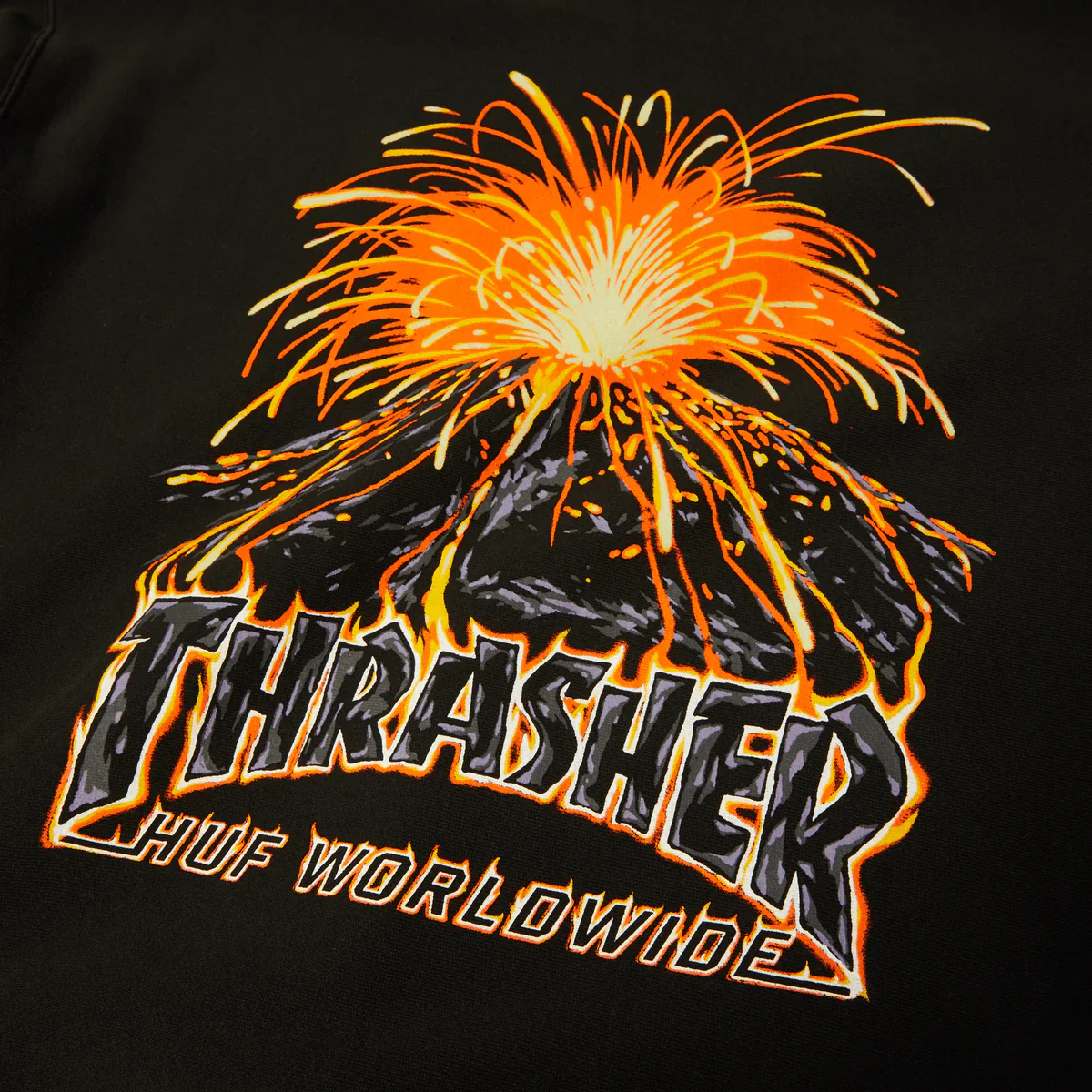 HUF x Thrasher Meltdown Heavyweight Hoodie - Image 4