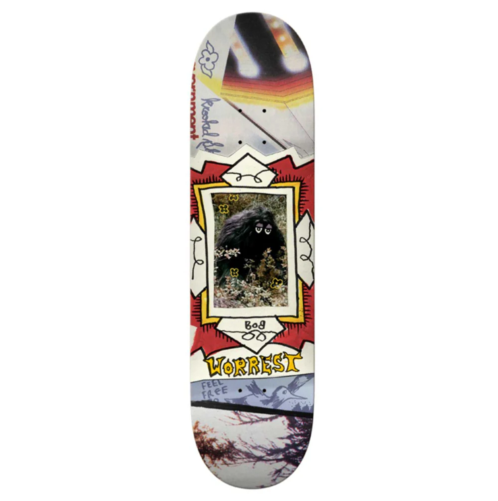 Krooked Worrest Bigfoot TwinTail Skateboard Deck (8.75)