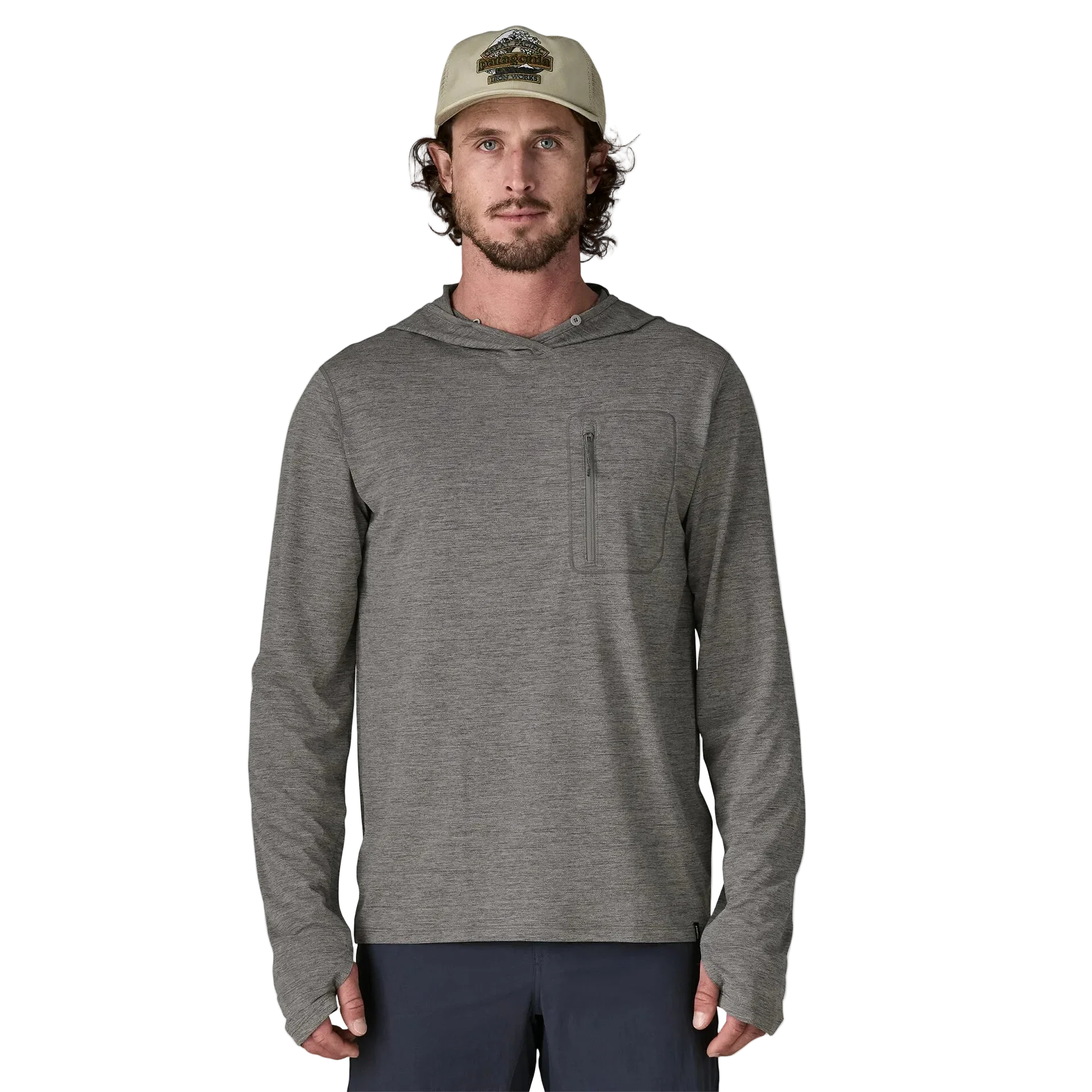 Men's Capilene® Cool Sun Hoody (Forge Grey) - Image 2