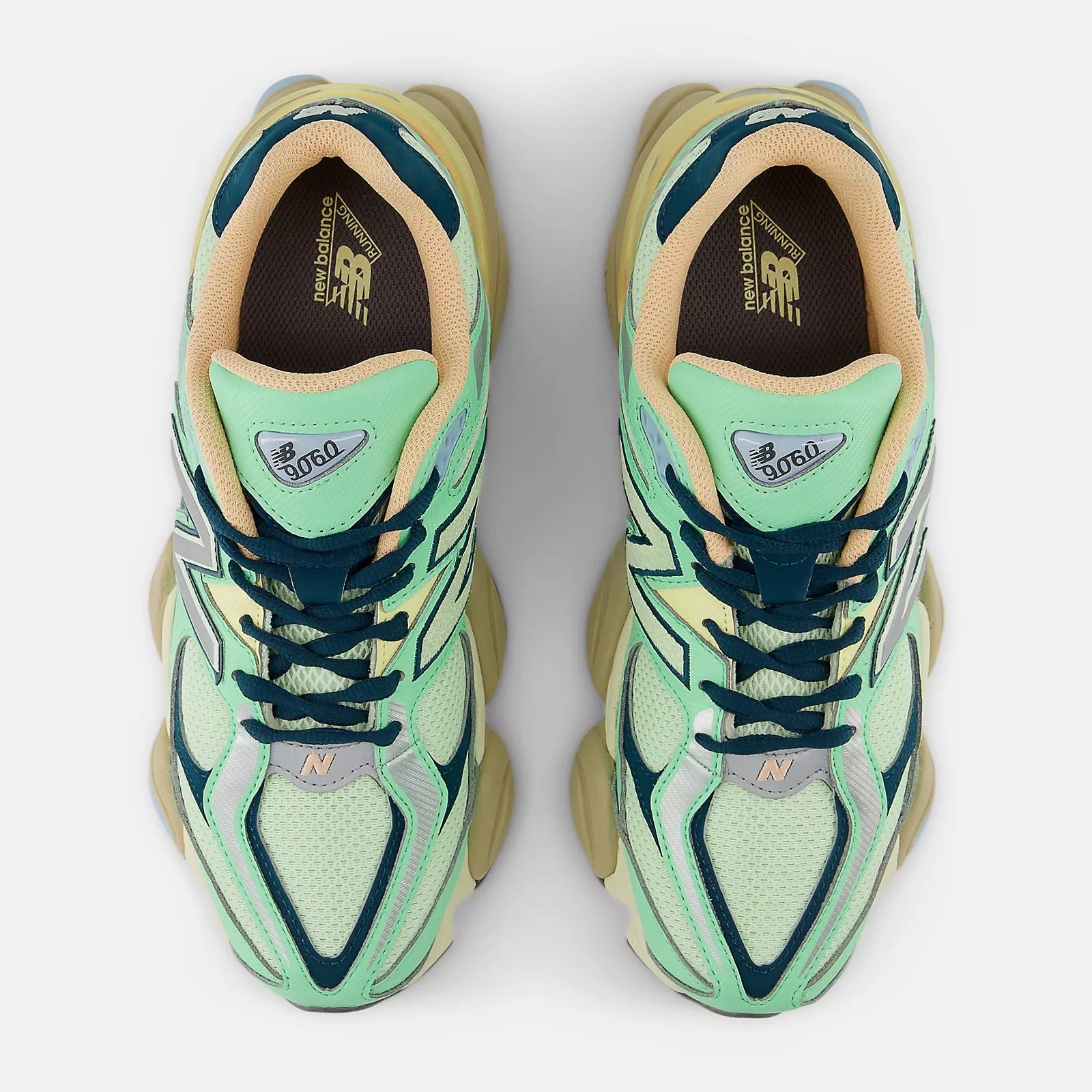 New Balance 9060 (Green/Blue/Yellow) - Image 3