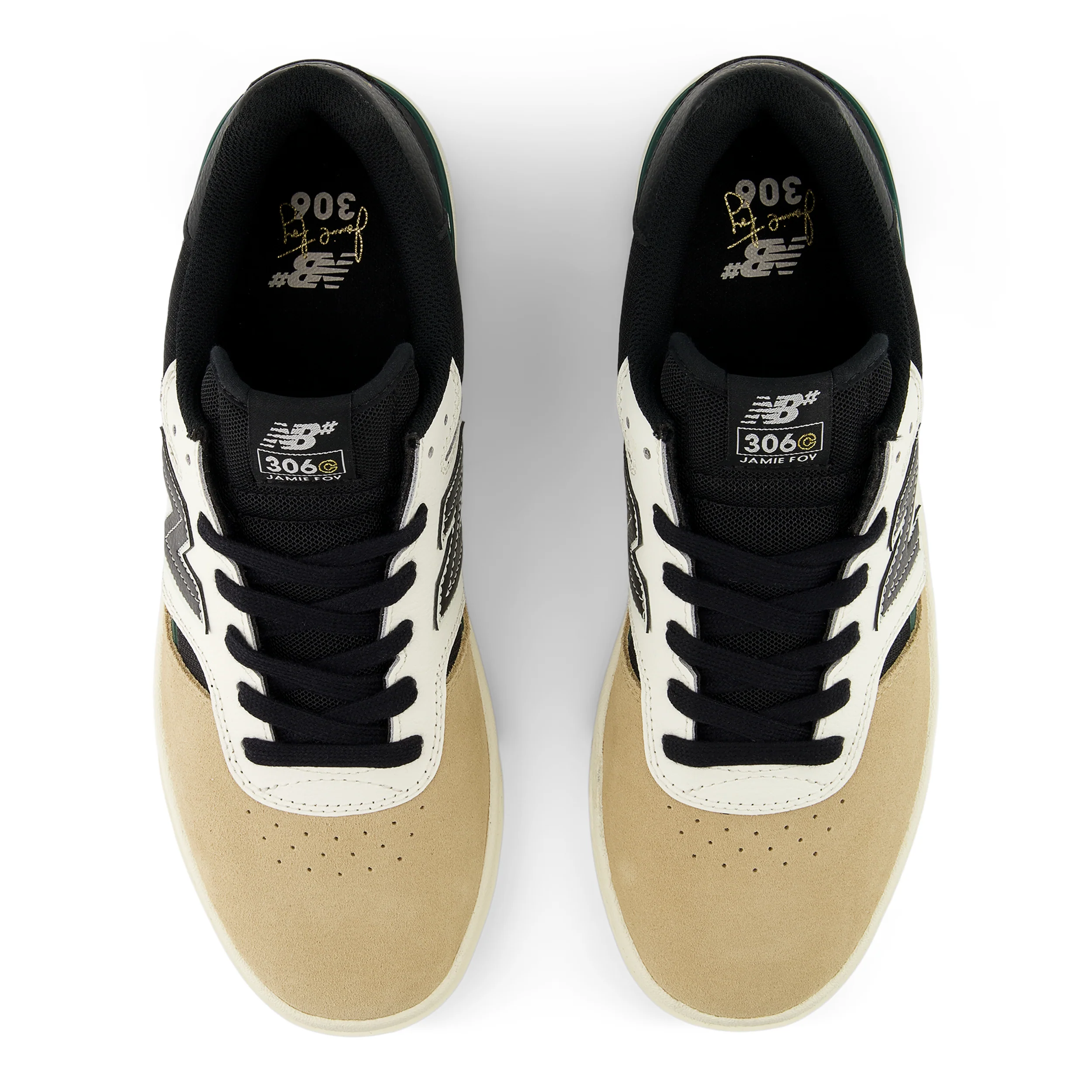 New Balance Numeric Jamie Foy 306 Cup (Beige/Black) - Image 4