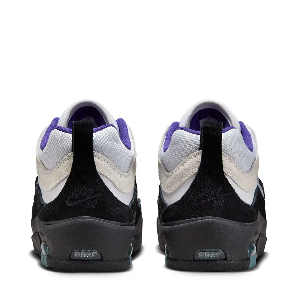 Nike SB Air Max Ishod (White/Black/Purple) - Image 5