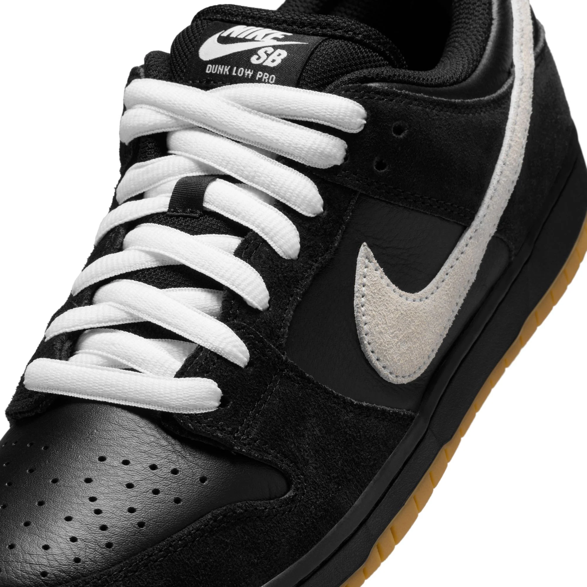 Nike SB Dunk Low Pro (Black/White) - Image 5