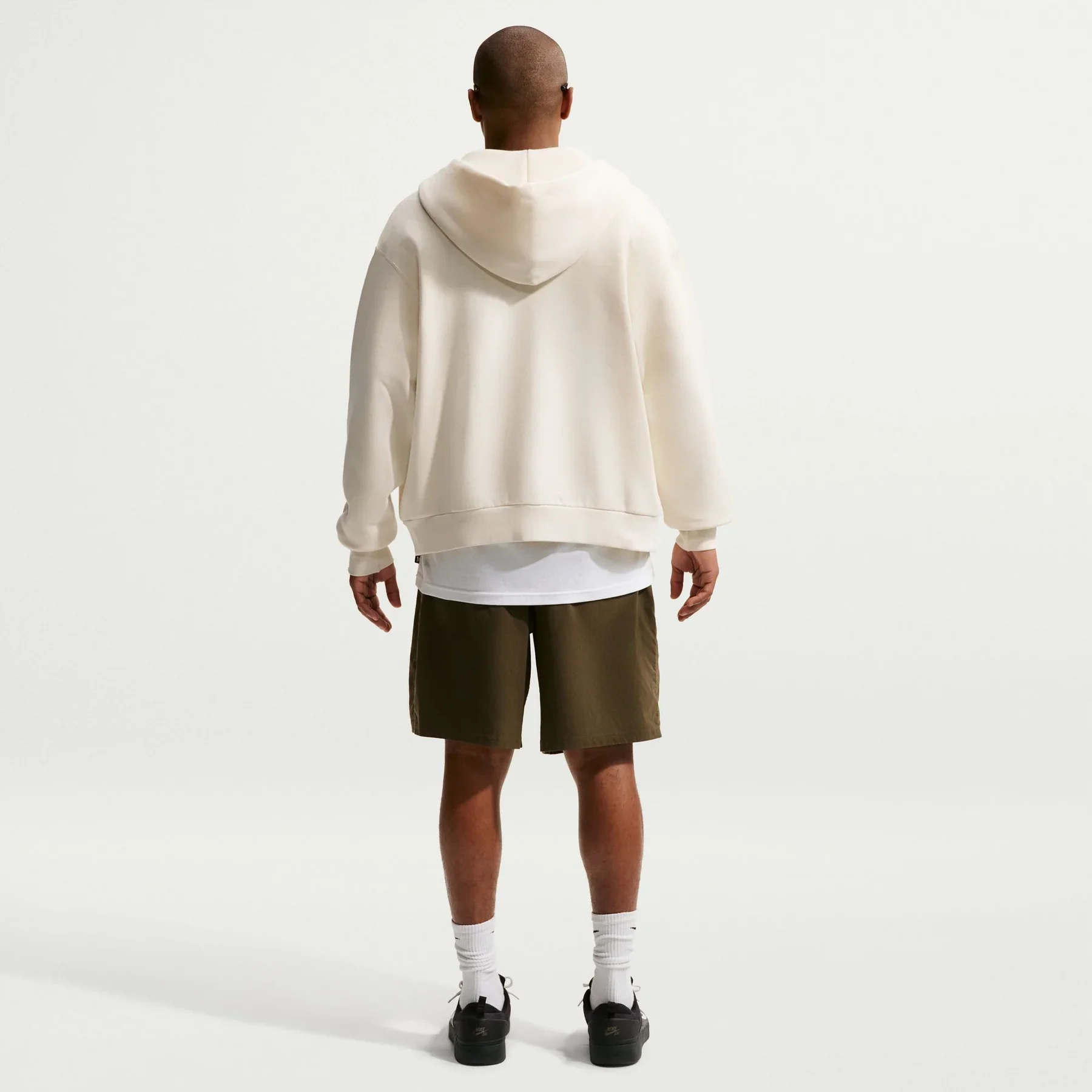 Nike SB Essential Logo Hood Zip-Up (Cream) - Image 3