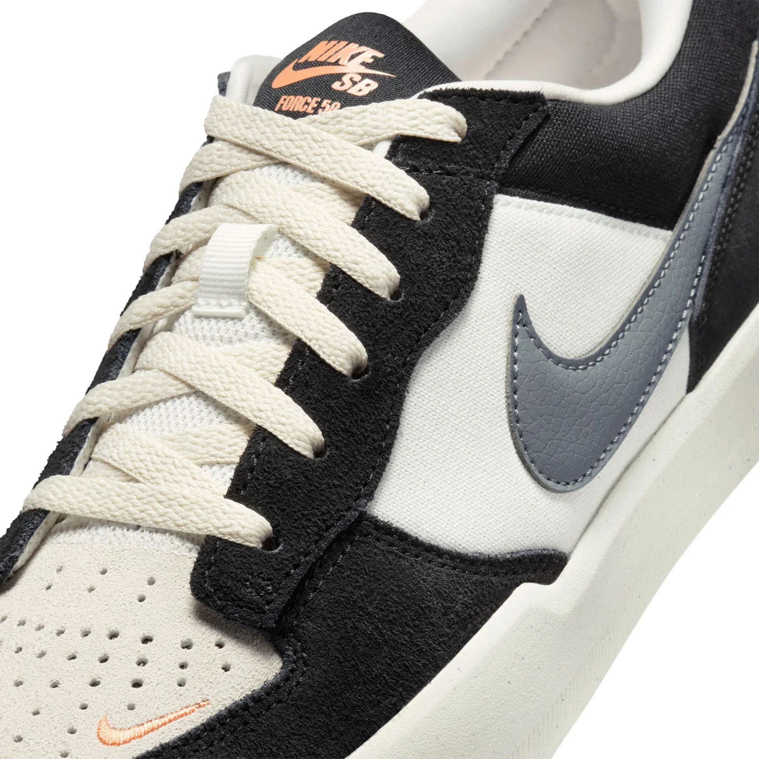 Nike SB Force 58 (Black/Summit White/Sail/Cool Grey) - Image 7