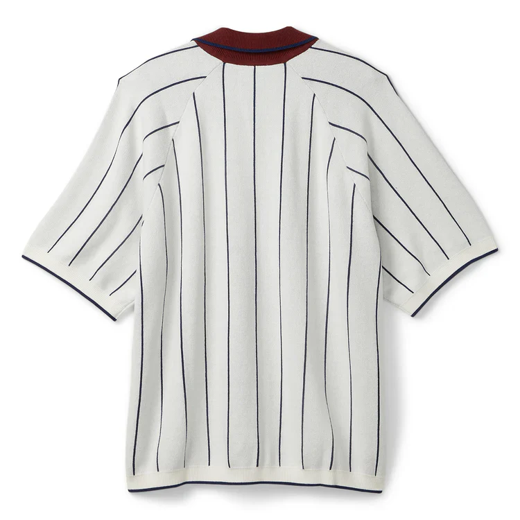 Nike SB Short-Sleeved Polo Skate Sweater (Sail/Midnight Navy/Red) - Image 2