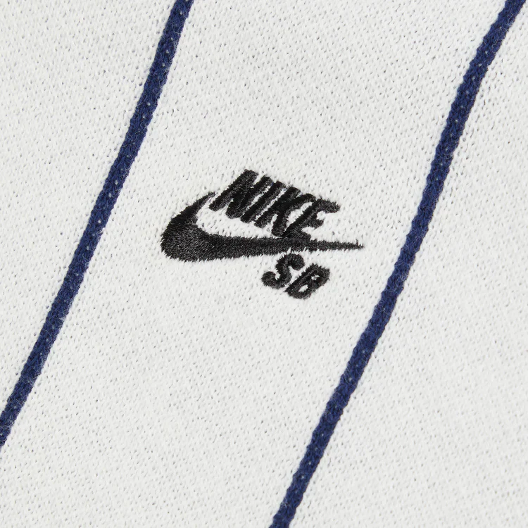 Nike SB Short-Sleeved Polo Skate Sweater (Sail/Midnight Navy/Red) - Image 4
