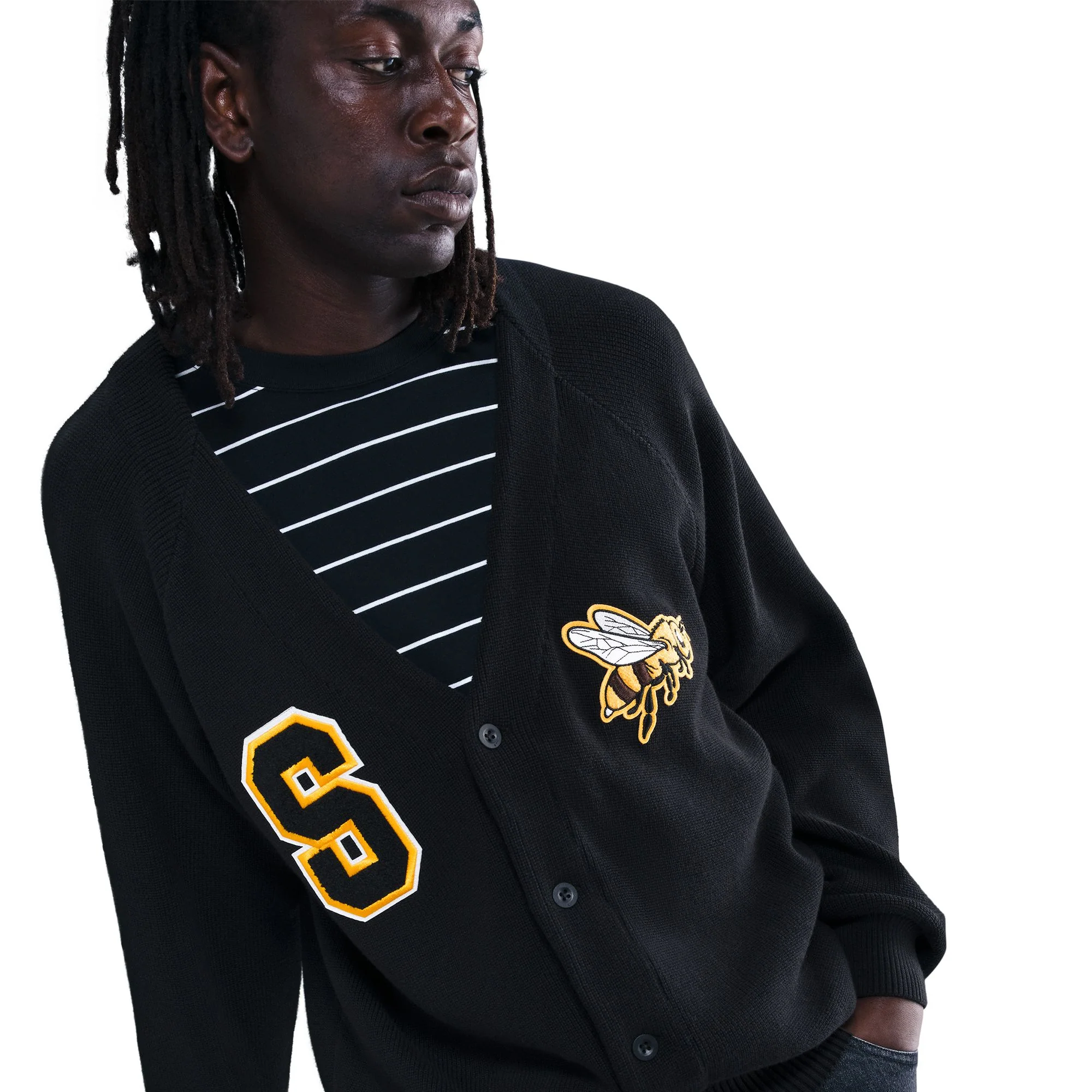 Nike SB Skate Cardigan (Black/Yellow) - Image 3