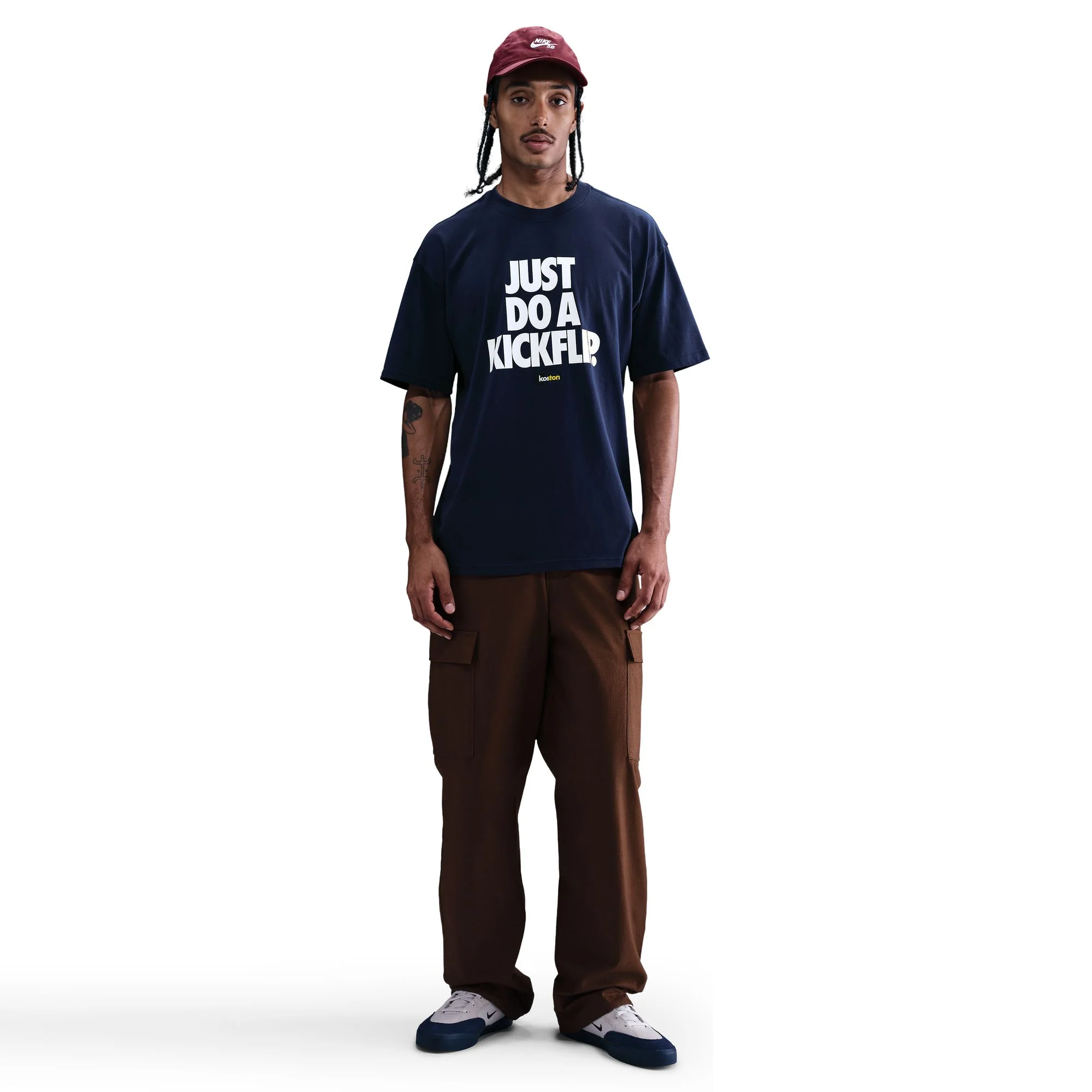 Nike SB x Koston Max90 Skate T-Shirt (Blue/White) - Image 2