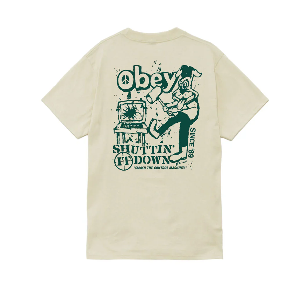 Obey Smash The Control Machine Cream - Image 2