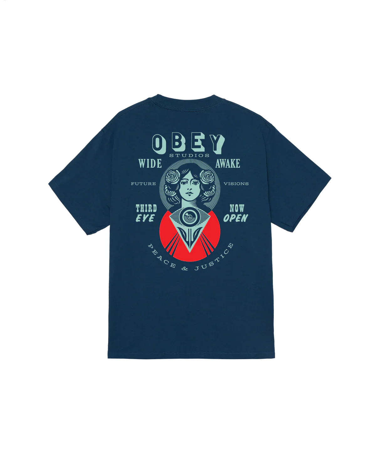 OBEY Make Art Third Eye Classic T-Shirt - Harbor Blue