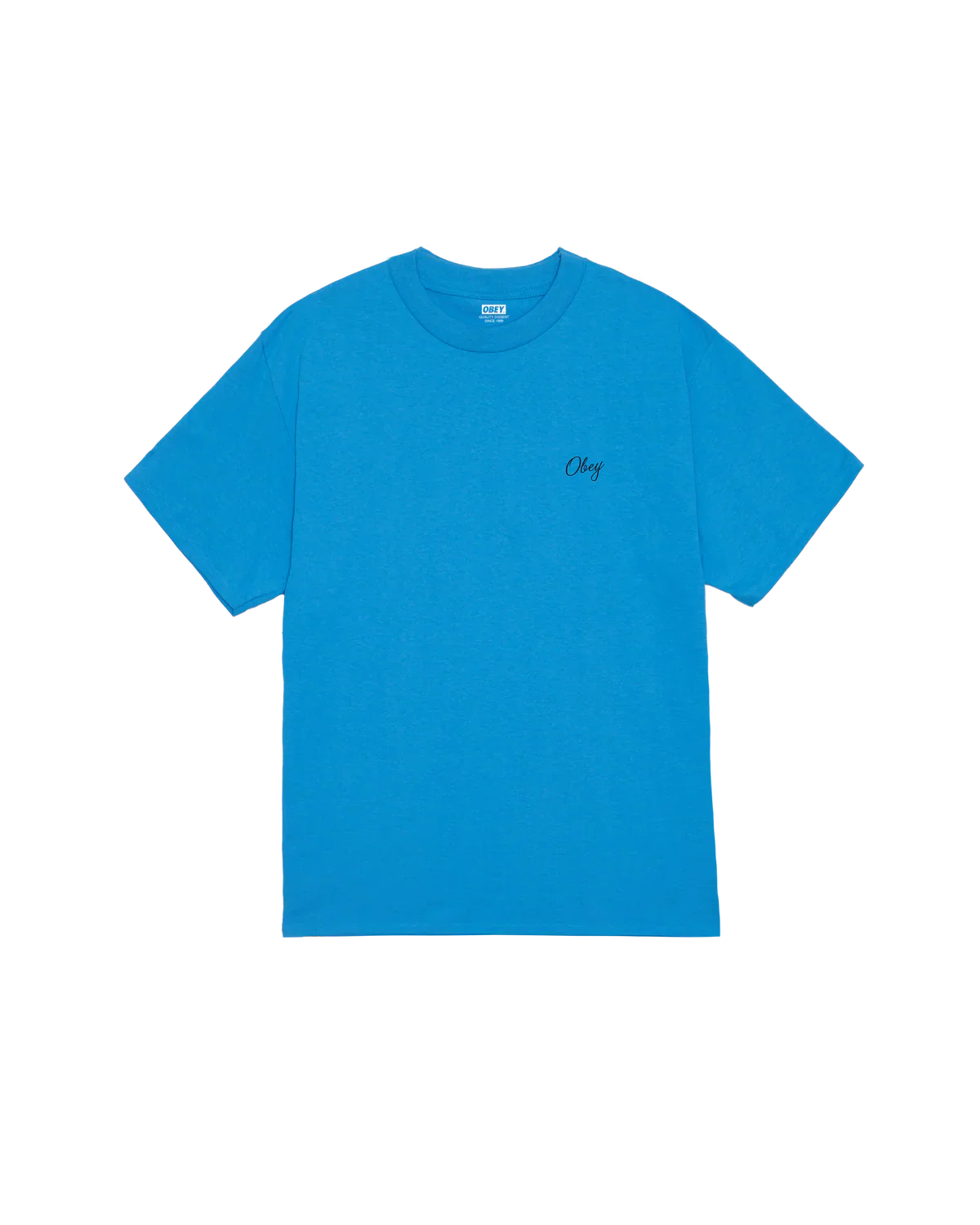 OBEY Paper Rose Classic T-Shirt - Azure Blue - Image 2
