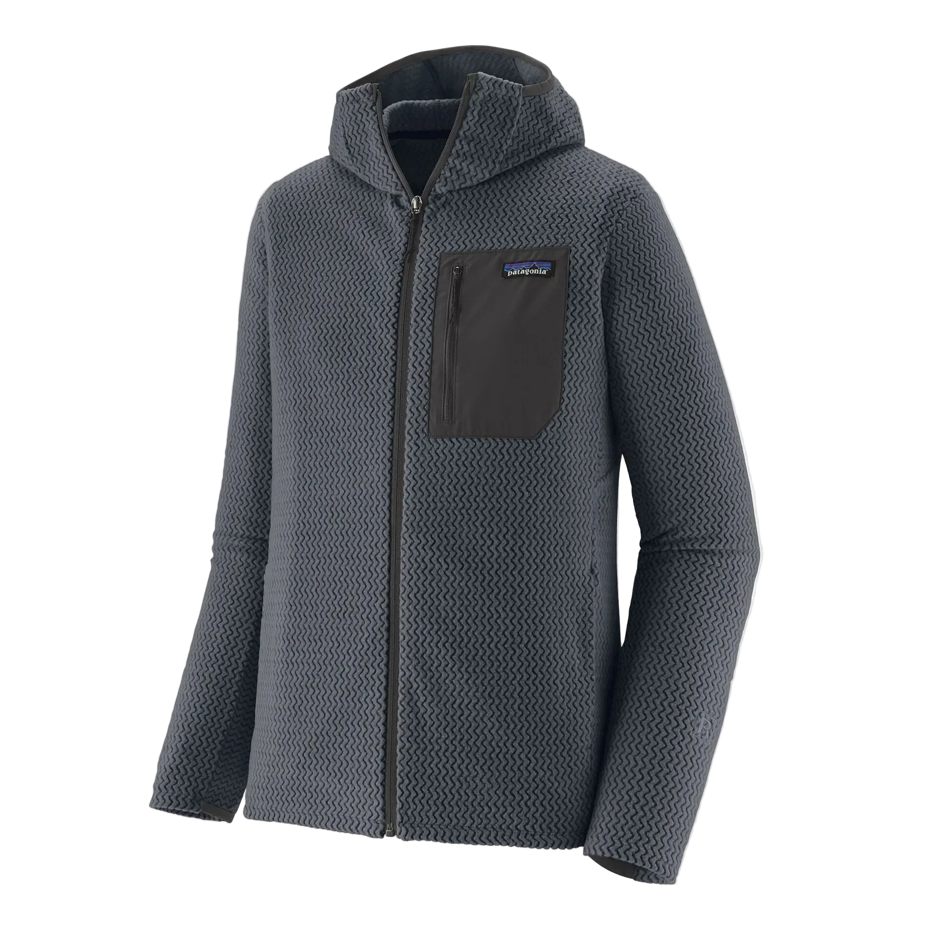 Patagonia Mens R1 Air Fleece Full Zip Hoodie (Smolder Blue)