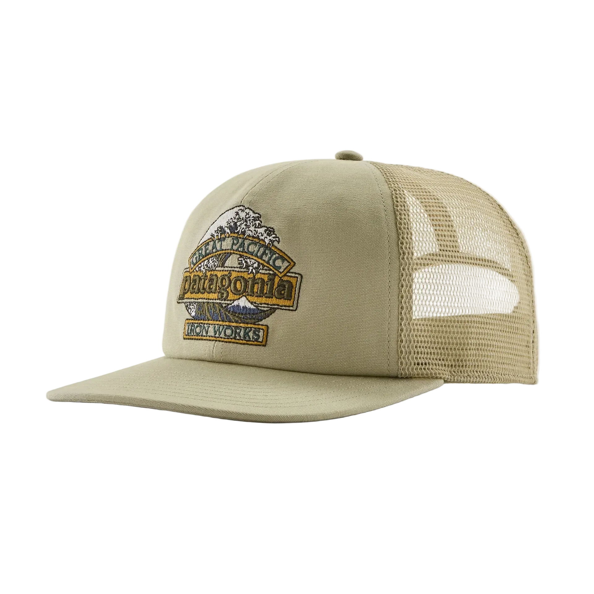 Patagonia Relaxed Trucker Hat Great Waves: Weathered Stone