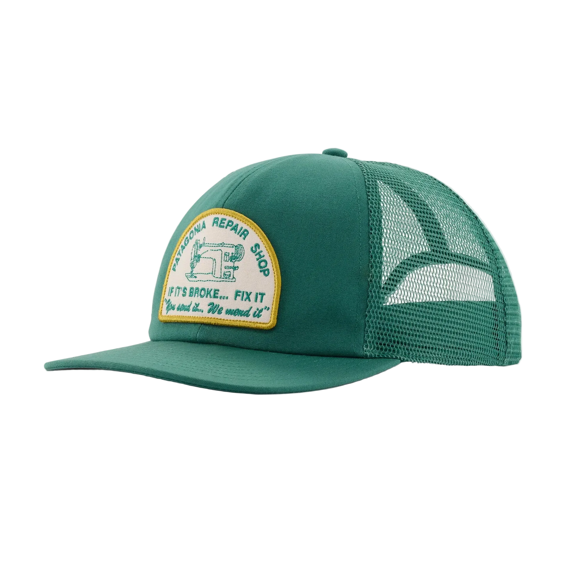 Patagonia Relaxed Trucker Hat Repair Shop: Gem Green
