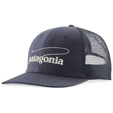 Patagonia Take a Stand Trucker Hat Casting Logo Smolder Blue