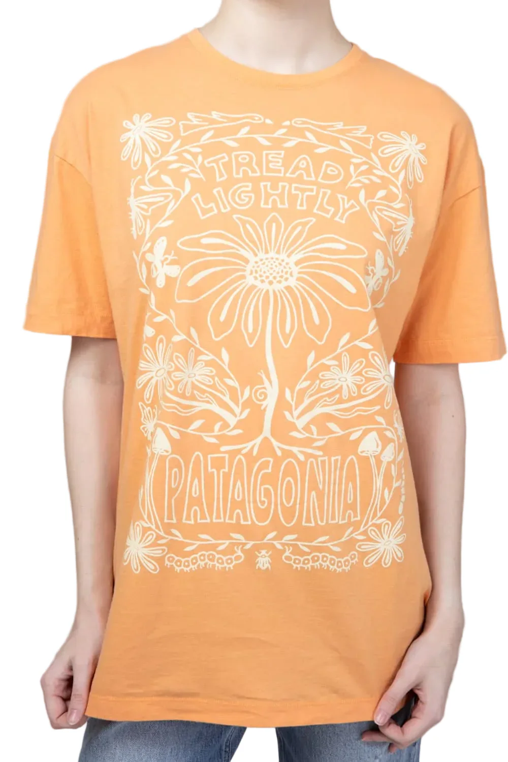 Patagonia Women's Tread Lightly Organic Tee Heirloom Peach - Image 2