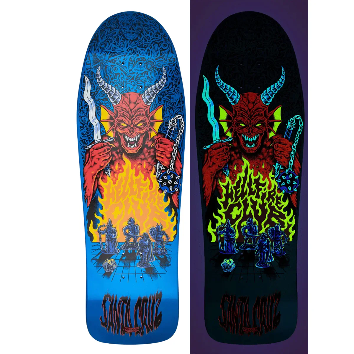 Santa Cruz x Stranger Things Knox Hellfire Pit Deck (10.07" x 31.275")