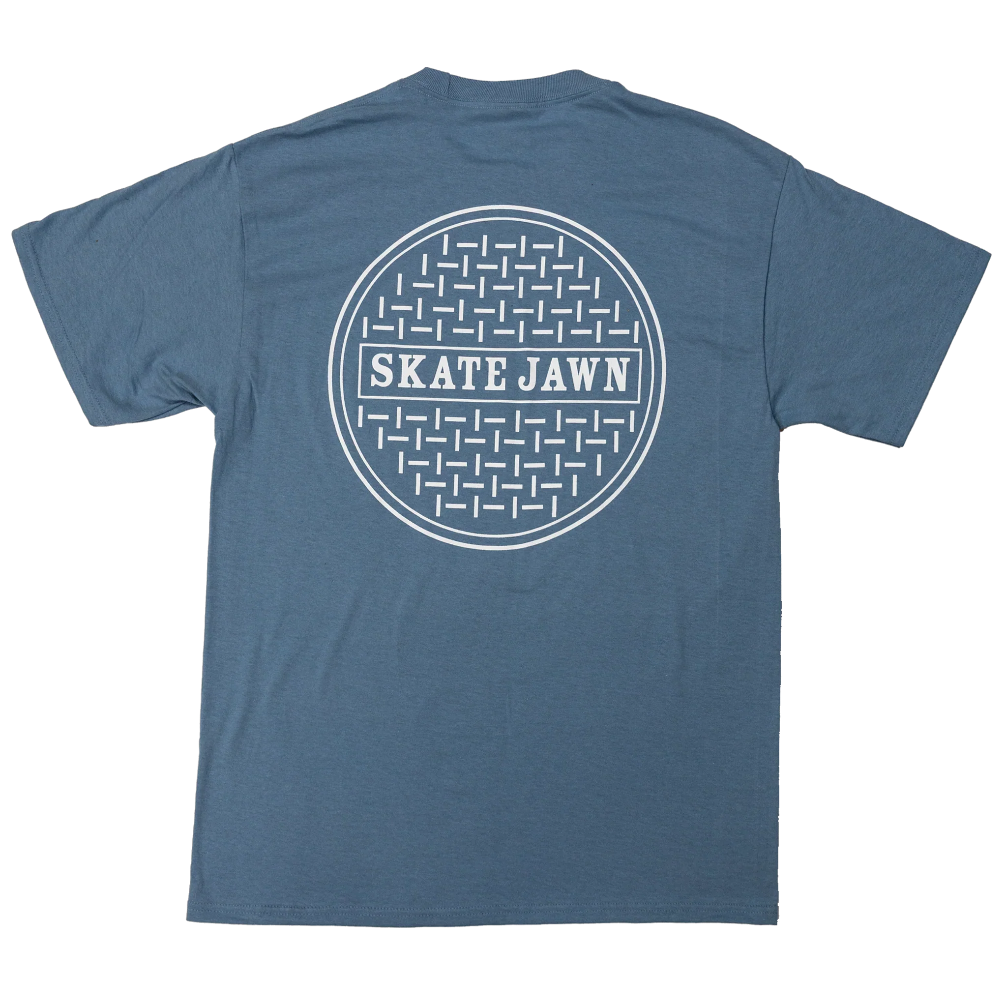 Skate Jawn Sewer Cap Tee (Stonewash Blue)