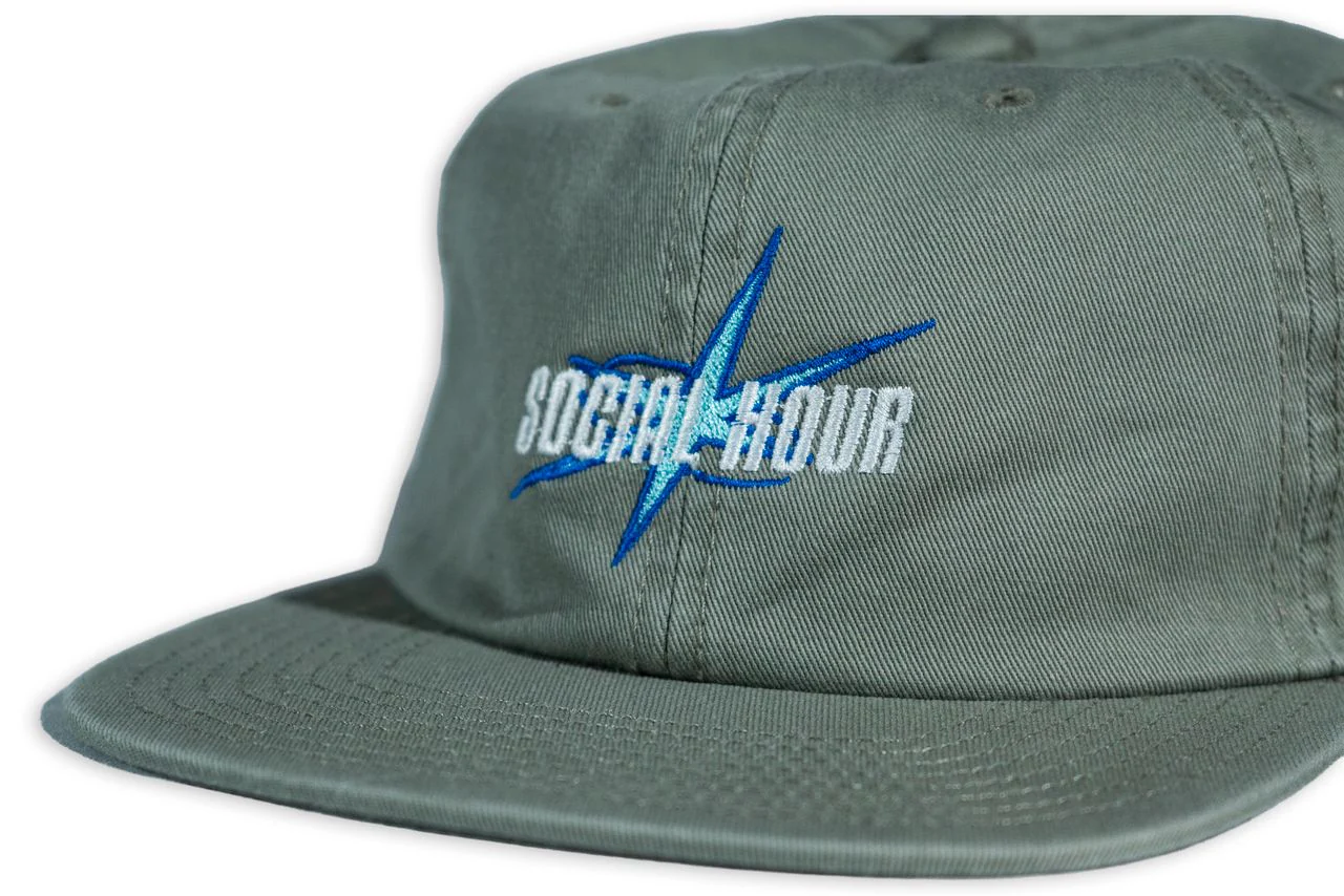 Social Hour Skateboards Hat (Sage) - Image 2