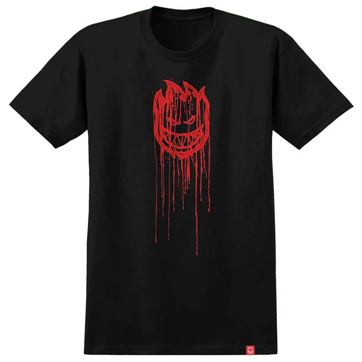 Spitfire Bighead Dripper Black Red Tee
