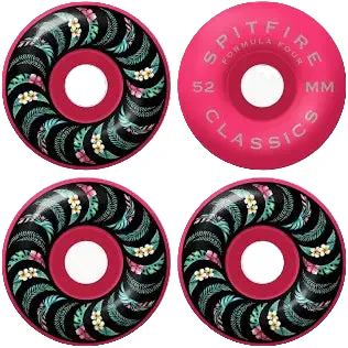 Spitfire F4 99a Floral Classic Pink 52mm Wheels