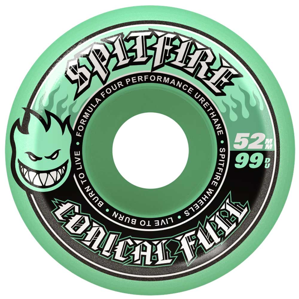 Spitfire Formula Four Conical Full Teal 52mm