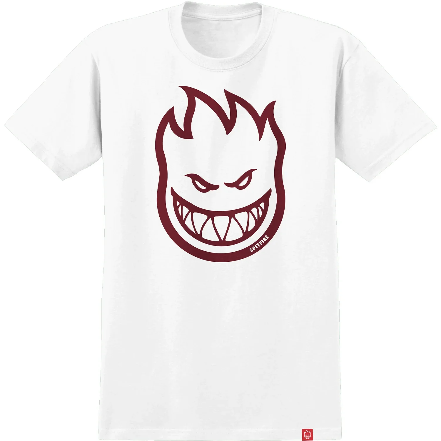 Spitfire Wheels Shirt Bighead (White/Dark Red)