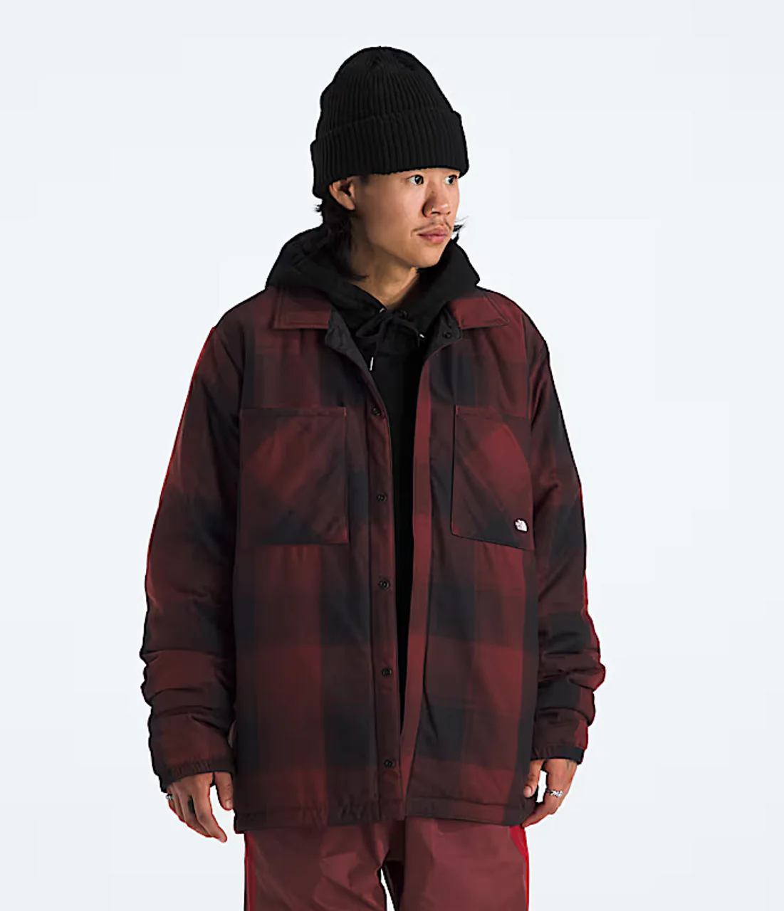 The North Face Afterburner Insulated Flannel Black/Sumac - Image 3