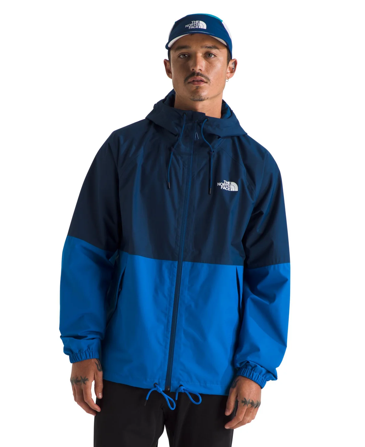 The North Face Men's Antora Rain Hoodie Blue - Image 2