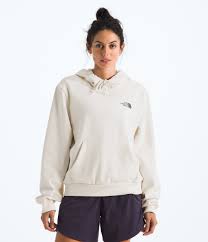 The North Face Womens Explore Since 66 Regular Hoodie White Dune - Image 2