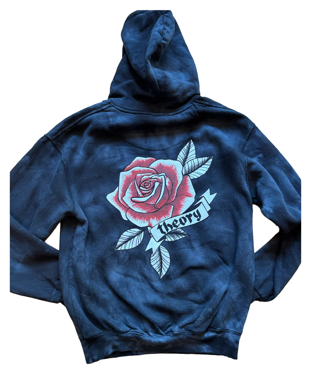 Theory Skate Shop Rose Hoody Black Tye Die - Image 2