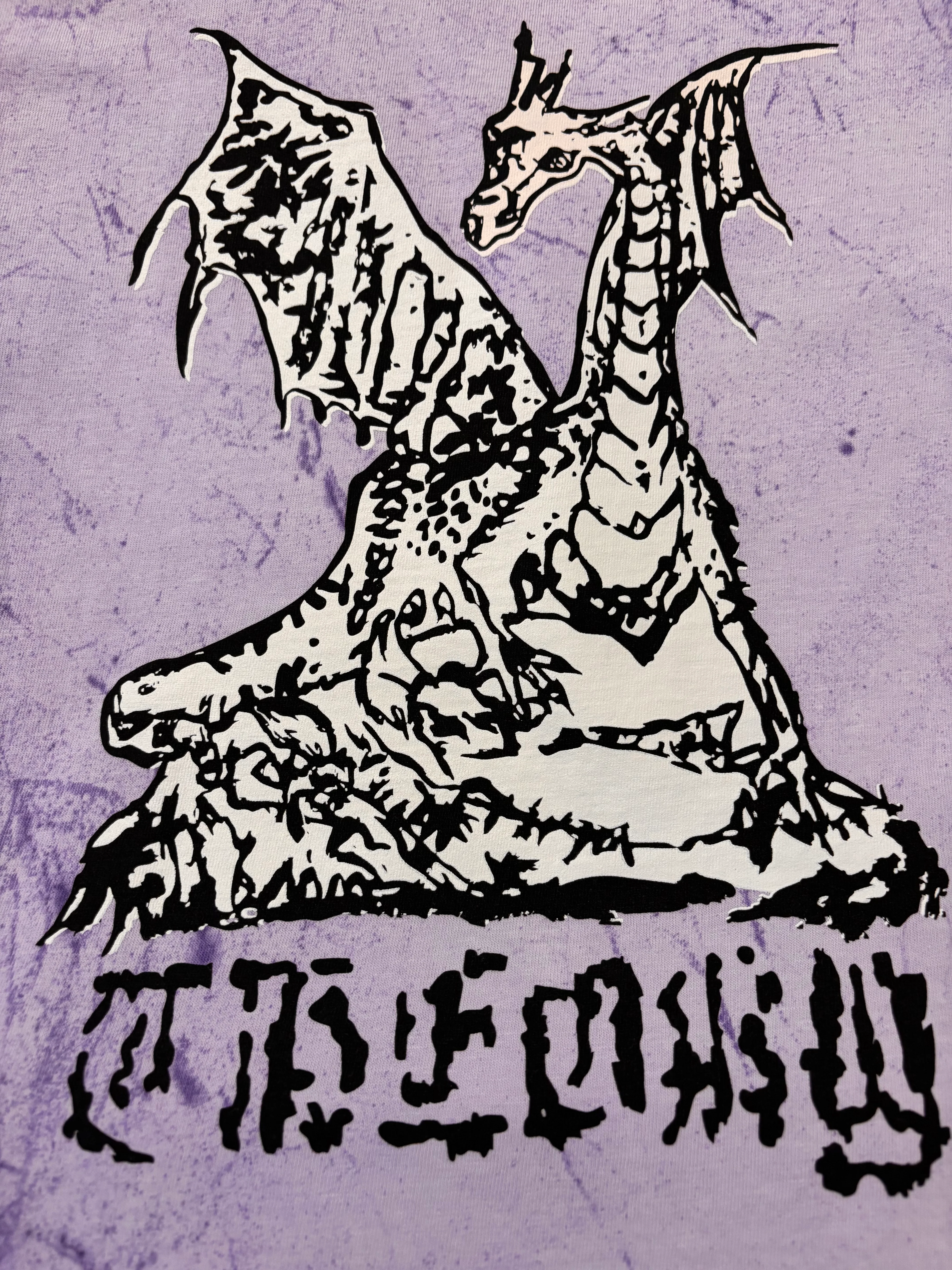 Theory T- Shirt Dragon Mauve Tye Dye - Image 2
