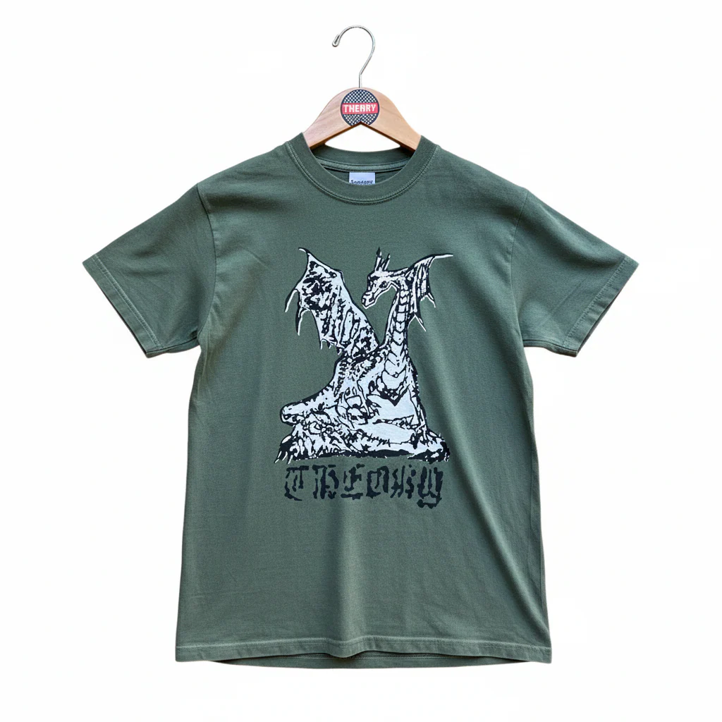 Theory T- Shirt Dragon Olive