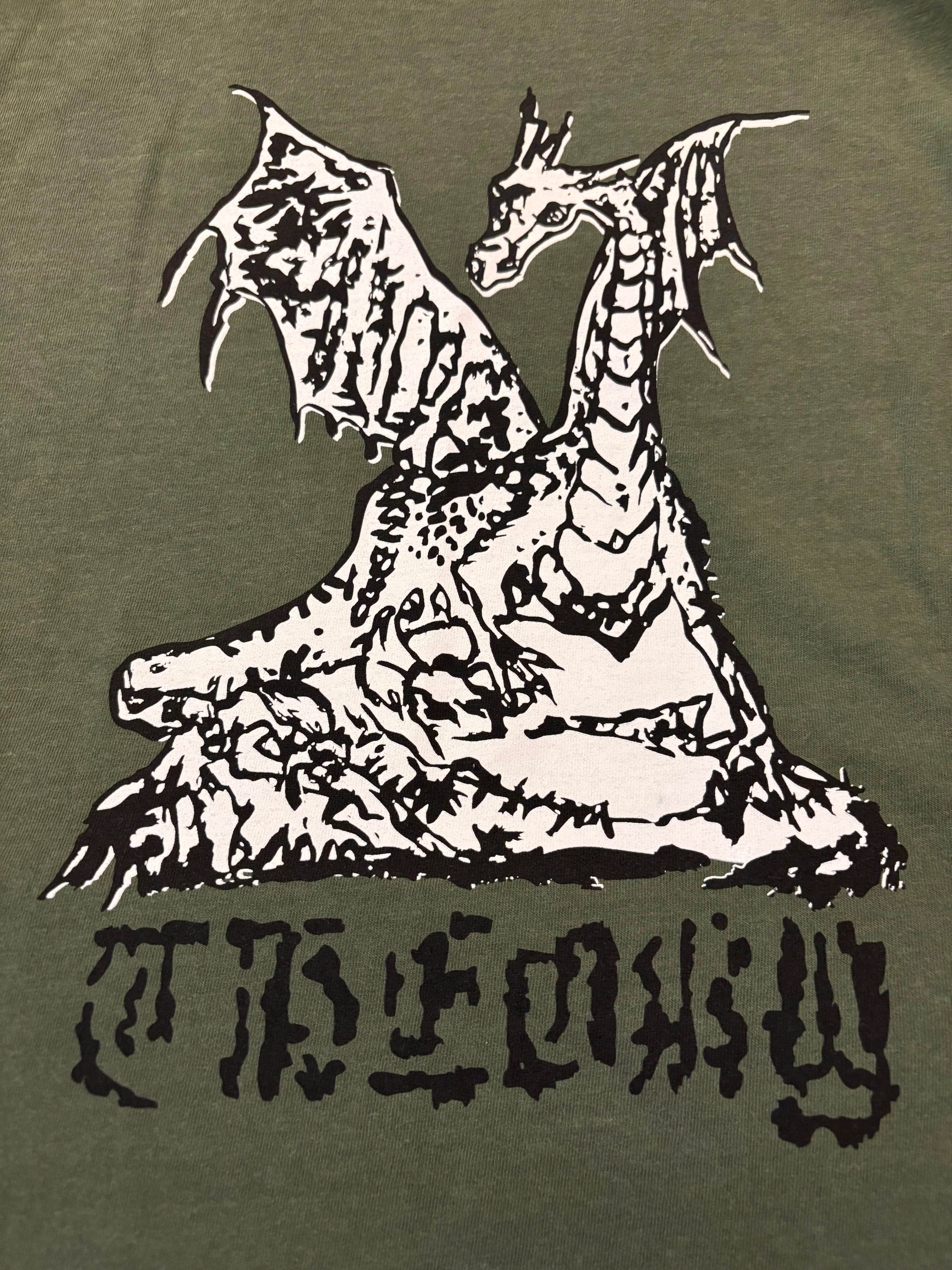 Theory T- Shirt Dragon Olive - Image 2