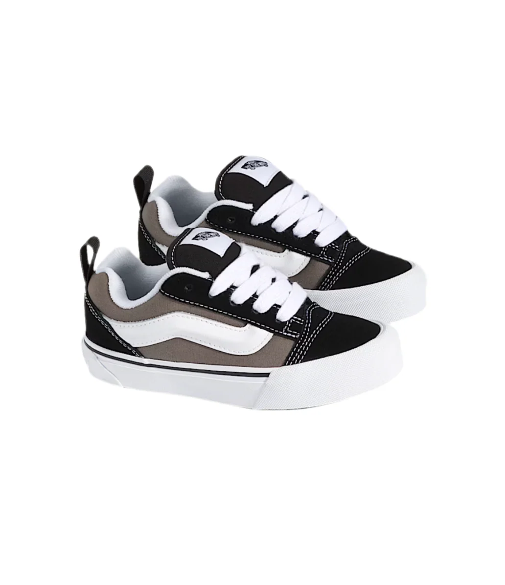 Vans Little Kid's Knu Skool (Black/Grey) - Image 2